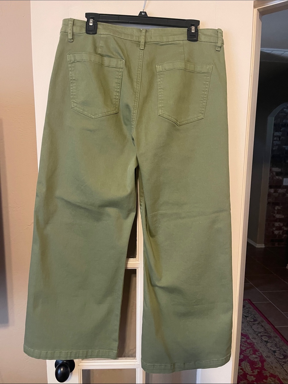 Kut from the Kloth Olive Utility Wide-Leg Chinos - Picture 3 of 4